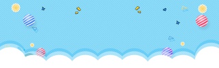 卡通童趣背景促销banner