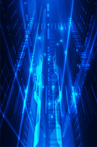 蓝色质感科技光线高清背景