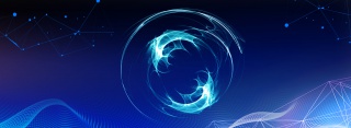 年底冲刺蓝色科技banner海报