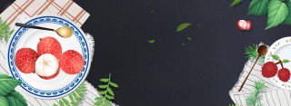 创意三月季节果蔬花卉背景合成