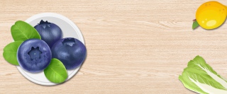 美食简约白色海报背景banner