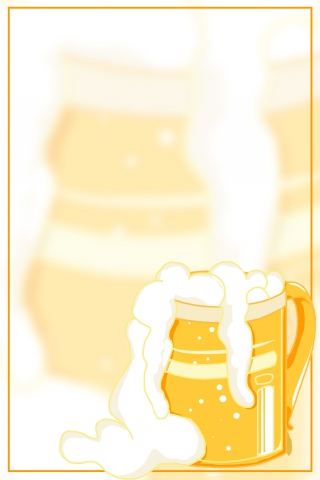 啤酒烧烤狂欢节创意H5背景素材