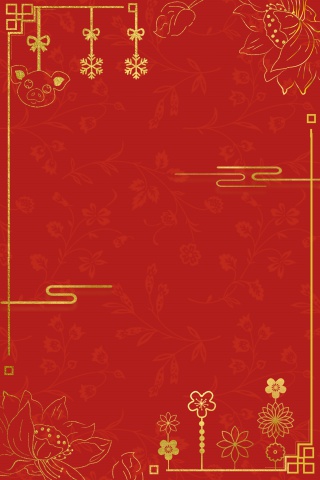 新年烫金海报背景合成