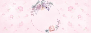 清新风妇女节女王节女神节花朵banner背景