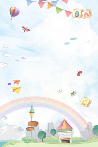 61儿童节天空海报背景