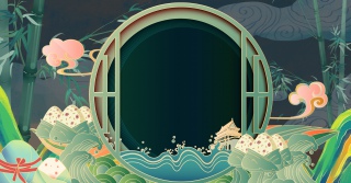 中国风端午节创意背景合成