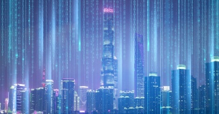 智慧科技城市背景