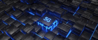 C4D黑色大气科技科幻芯片5G电路板背景