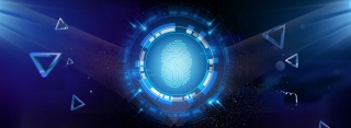 指纹识别系统网络安全宣传banner