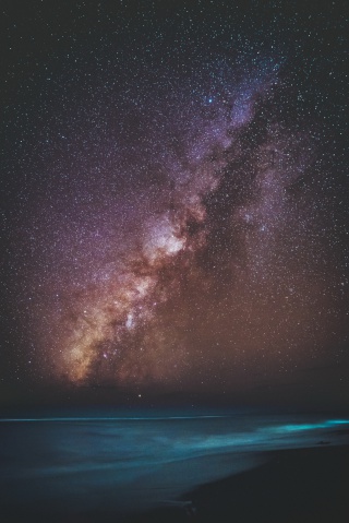 唯美银河星空图片竖屏